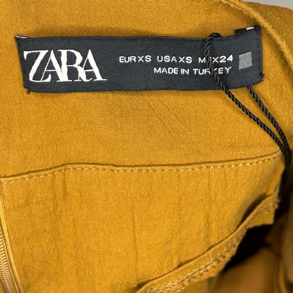 Zara Super Trendy Cut Out Mini Skirt in Toffee Size‎ XS - Picture 5 of 6